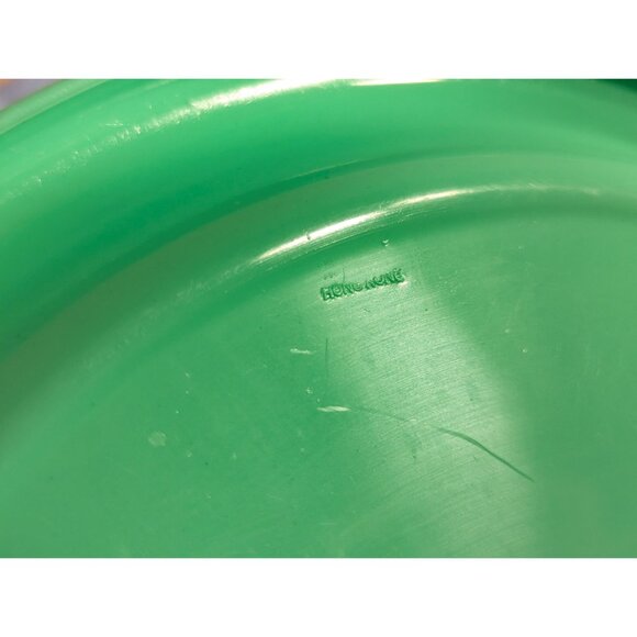 1980s Hong Kong Pastel plastic Picnic set, camping beach picnic plates, cups and - Picture 8 of 10